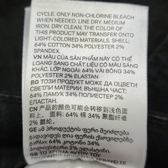 H&M Divided Folded Cuff Black Denim Shorts - Picture 12 of 12